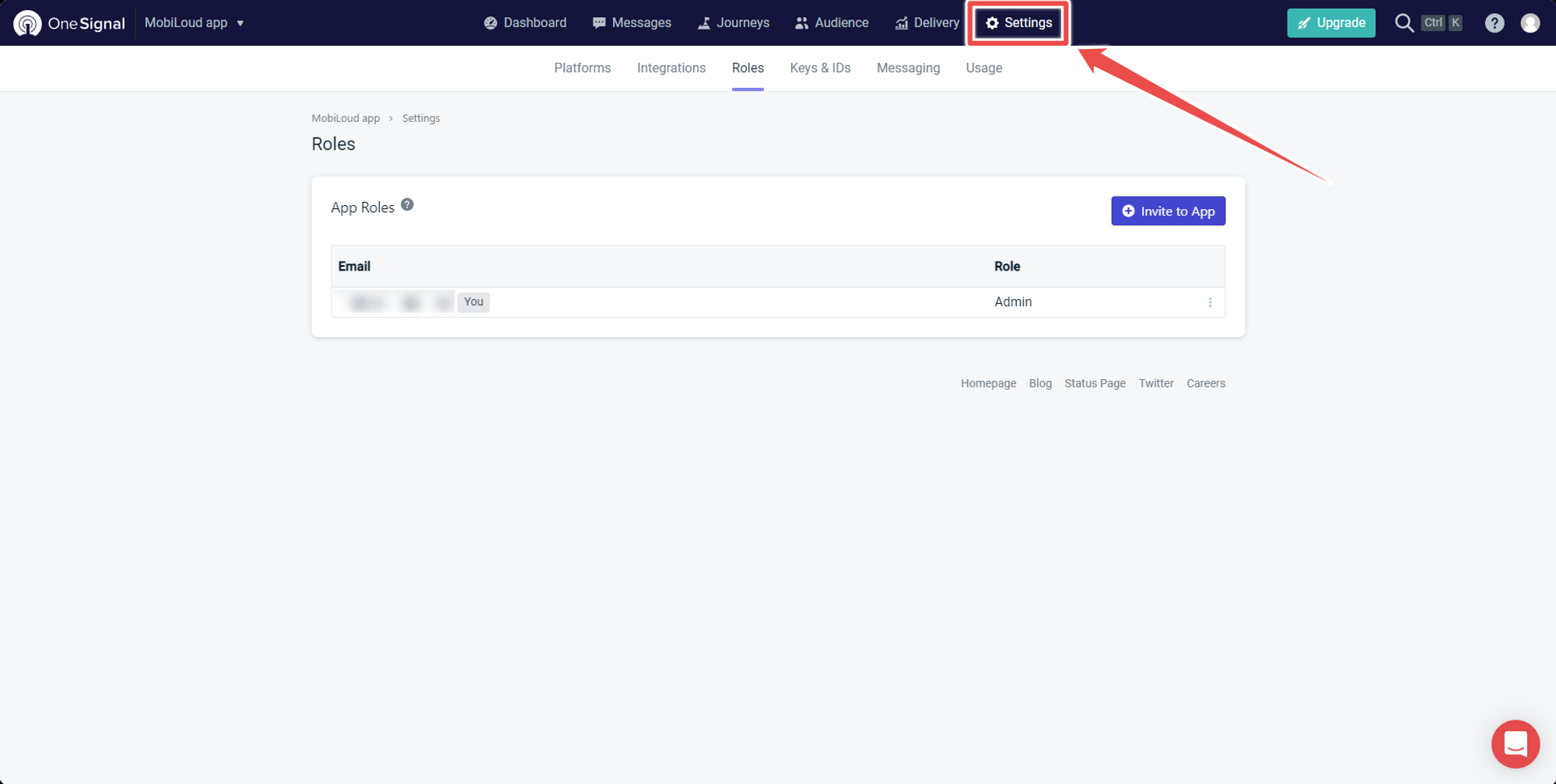 Invite users to OneSignal | vendrux Docs