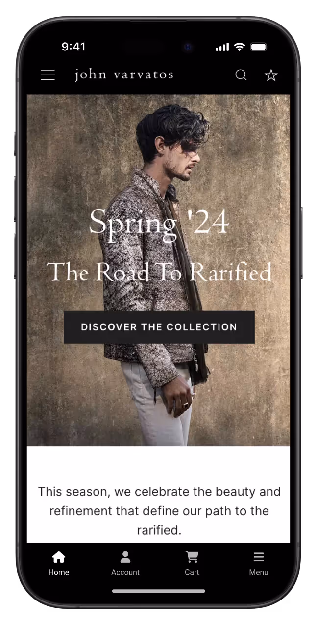 John Varvatos: Building a Luxury App Experience with a Lean Team
